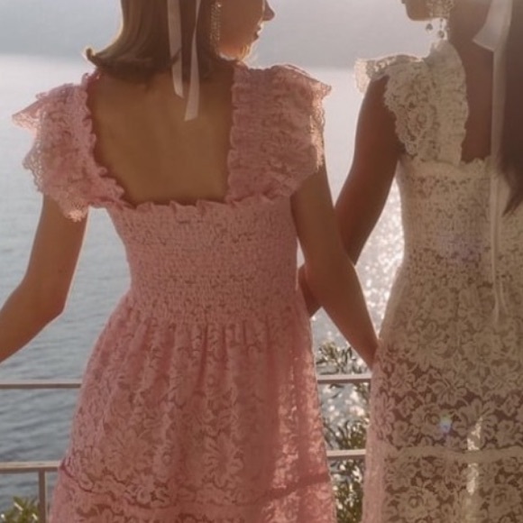 Hill House Pink Lace Ellie Nap Midi Dress Sz S Collectors Edition Cottagecore - Picture 7 of 14